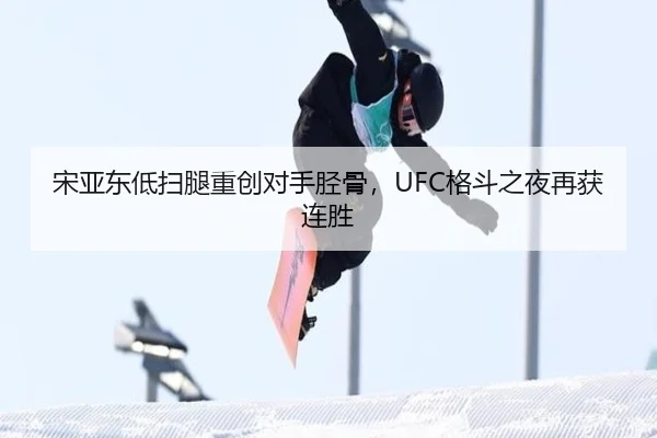 宋亚东低扫腿重创对手胫骨，UFC格斗之夜再获连胜